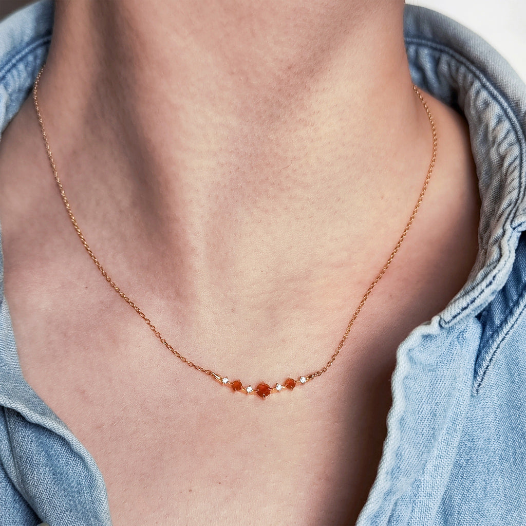 Yellow Garnet Necklace